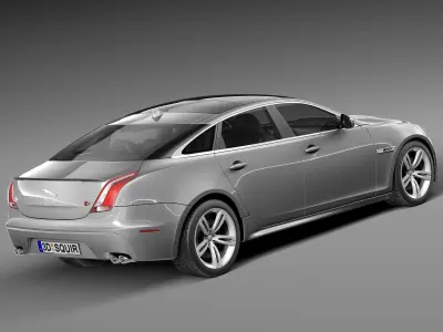 Jaguar XJR 2014 3D model