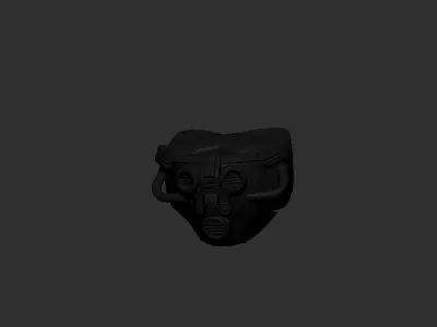 Gas mask helmet 3d model scifi Low-poly  3D model purchase