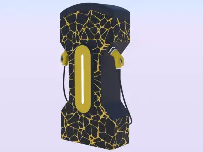 EV charger XXX PBR 3D model