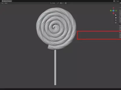 Swirl Lollipop 3D print model