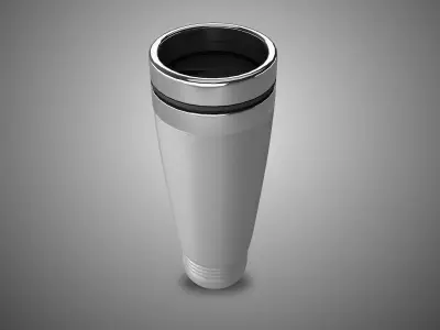 Car stainless steel mug Low-poly 3D model