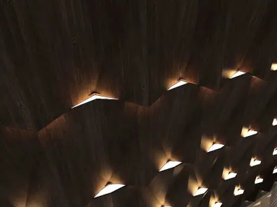 3d wall panel Low-poly 3D model