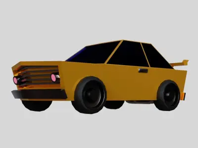 Low Poly Race Car Low-poly 3D model shop