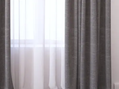 Set 96 Curtains 3D model