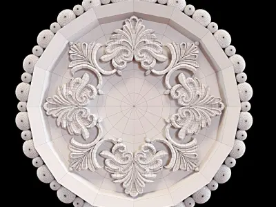 Ceiling Medallion 08 3D model