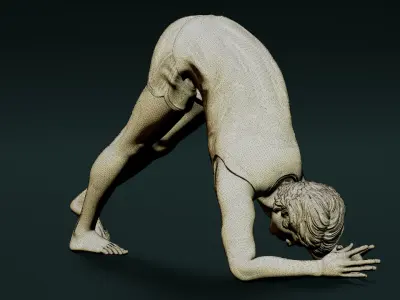 Yoga Man 04 3D model
