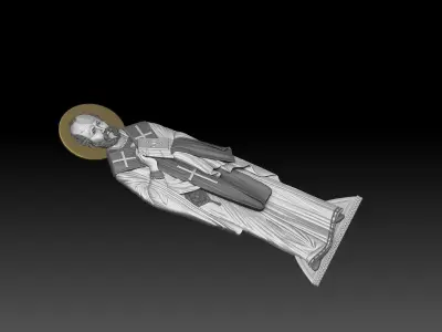 Saint Nicholas 3d model bas relif  3D print model