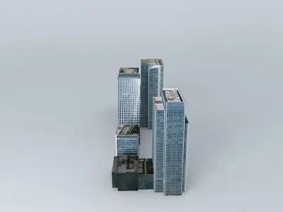 Herons Quays, Canary Wharf, London Free 3D model