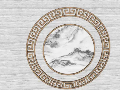 landscape wall-Chinese style-4 3D model