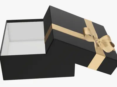 Wrapped Christmas gifts 03 3D model