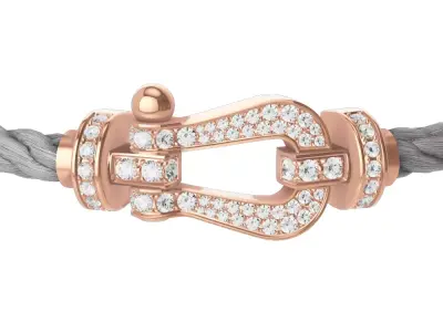 Force Large diamond bracelet 3D print model