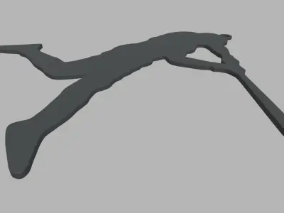 Baseball Key Ring Chain 01 Low-poly 3D model