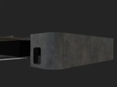 Modern Wall Low-poly 3D model