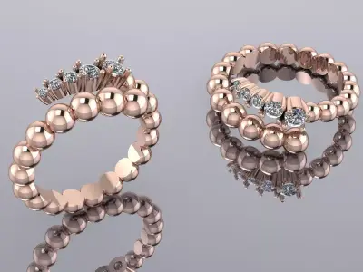 Jewelry Ring Gold 3D print model 31