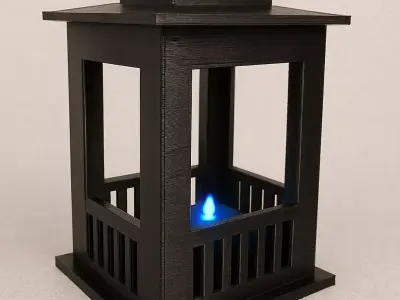 Farol Lamp Lantern Candle Holder 3D print model