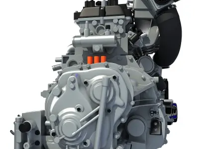 Nissan Altima Hybrid Engine 3D model