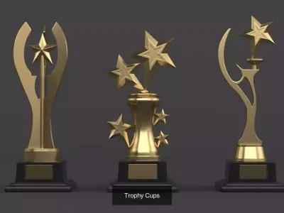 Trophy Cup Collection 3D Model Pack