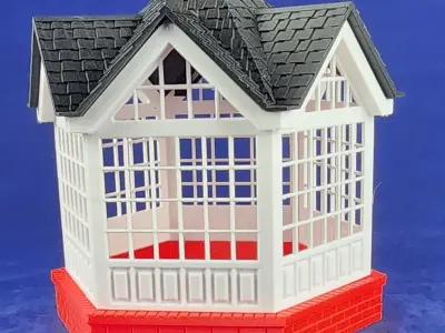 High Definition 3d Printed Decorative Tea Room 3D print model