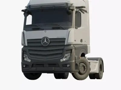  Mercedes-Benz Actros 2020 lowpoly Low-poly 3D model