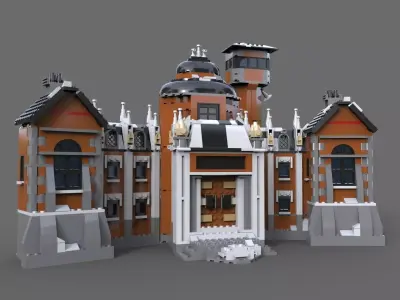 Lego house estate 3D model
