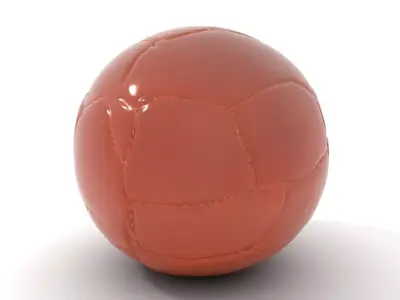 Vintage Leather Football model pack Low-poly 3D model