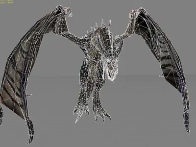 Dragon Fantasy Animal  Low-poly 3D model
