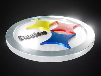 Pittsburgh Steelers logo - Cinematic - 3D print 3D model