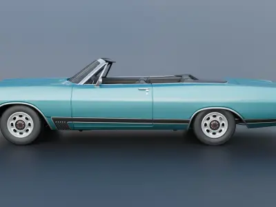 Dodge Polara Convertible 1969 3D print model