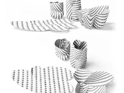 Cloud Vases collection by Tom Dixon 3D model