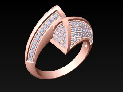 Diamond Ring - Womens Rings - N727033 3D print model