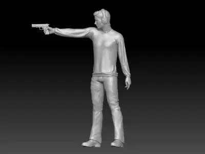 Shooting Range boy 2 3D print model
