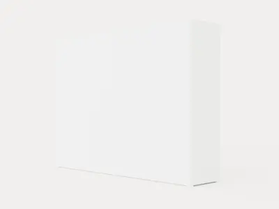 Compact Bed Cabinet 140x200 Cm Incl Mattress Luxury Low-poly 3D model
