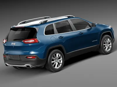 Jeep Cherokee Limited 2014 3D model