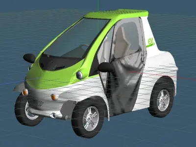 Personal Electric Vehicle 2Way early model 3D model