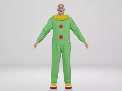 Joker Low-poly 3D model