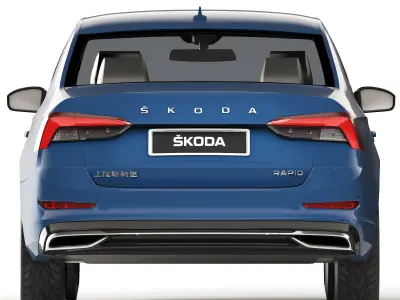 Skoda Rapid CN-spec sedan 2020 3D model