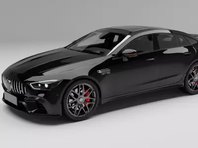 Mercedes Benz AMG GT63 with Interior  3D model