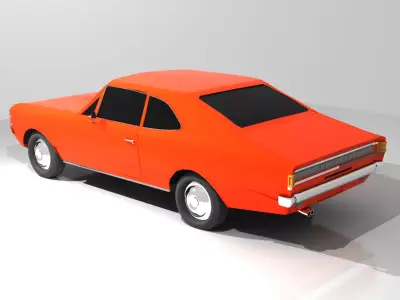 Opala Chevrolet 1972 Low-poly 3D model