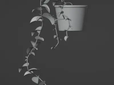 vine plant  Free 3D model