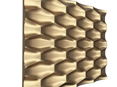 3D Wall Panel 02 Low-poly 3D model