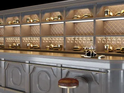Bar reception 3D model
