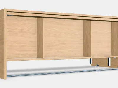 ANGSJON Chest of drawers with drawers Low-poly 3D model