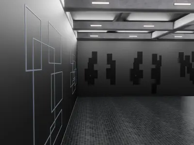 WAREHOUSE interior 3D car studio 3D model