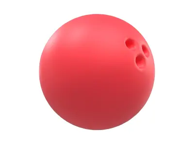Bowling Ball v1 002 Low-poly 3D model