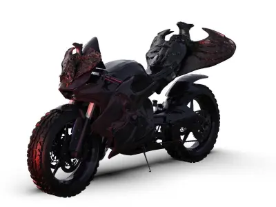 Batman Motorbike 3D model