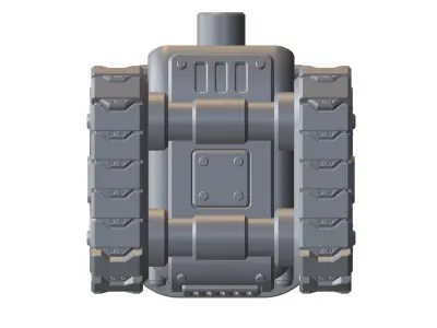 Sci-Fi Chibi Tonk Kit Tank Miniatures for Tabletop Wargames 3D print model