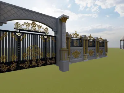 Classic villa components 3d Models Low-poly 3D model