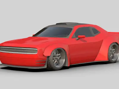 Sport Car2 2025 Low-poly 3D model