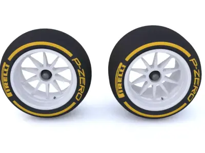 F1 2021 18 inch Tire 3D Model FIA Version Low-poly 3D model