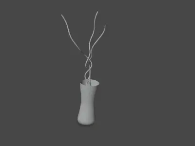 DECORATIVE GLASS VASE Free low-poly 3D model
